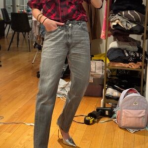 Golden Goose Deluxe Brand Low Rise Gray Jeans 24 Italy